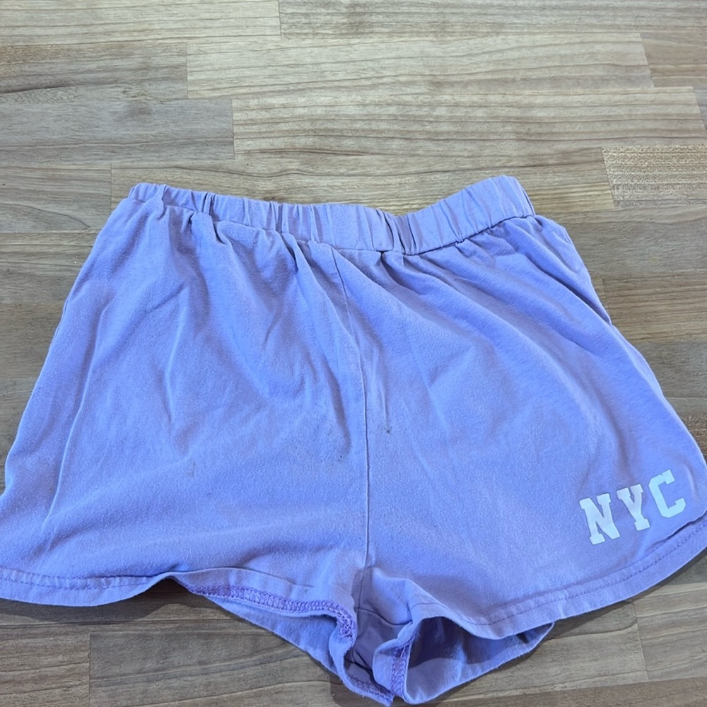 Girls SHEIN purple shorts size 8y